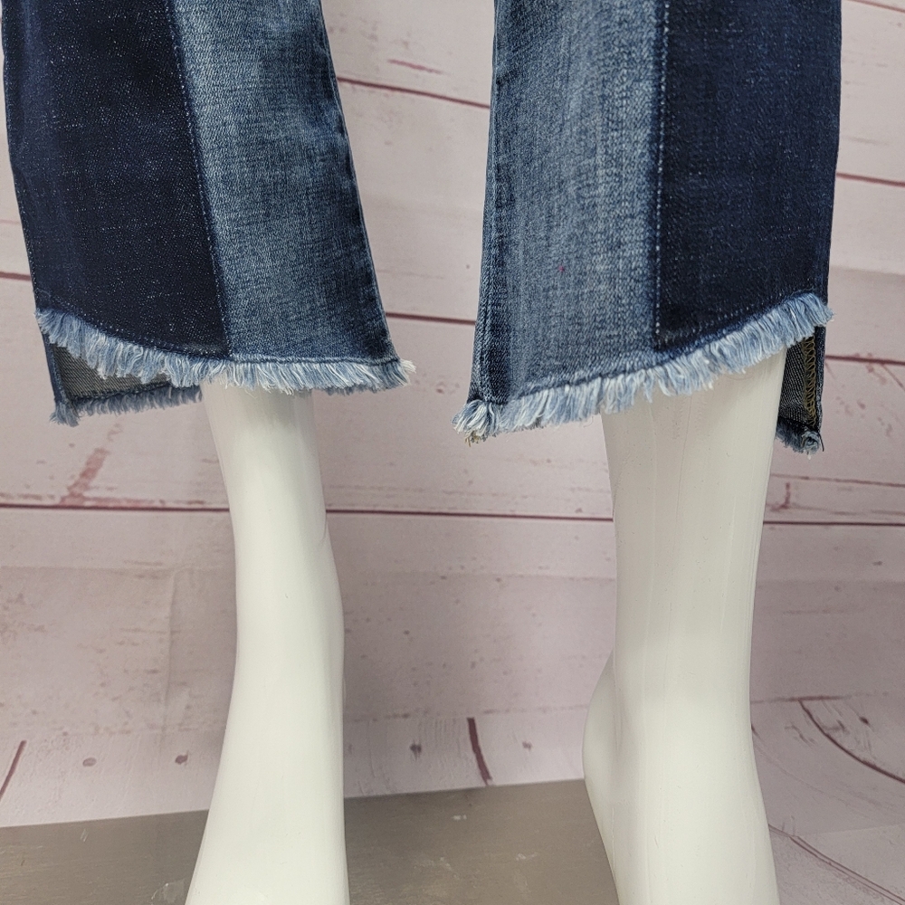 Cabi High-Low 2-Toned Jeans 6 - Picture 2 of 5